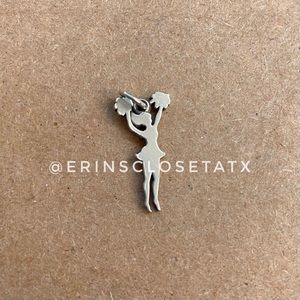 James Avery sterling silver 925 Pom Pom Cheerleader Charm